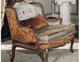 Armchair with shaped back, Bianchini