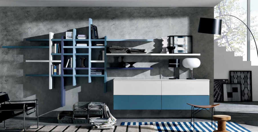 Modular system made from natural wood Fusion 09, MisuraEmme