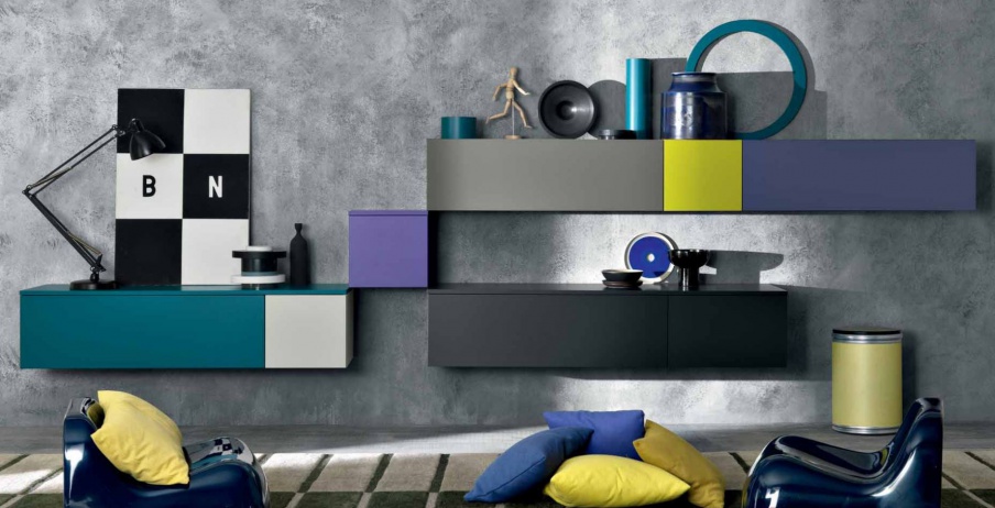 Modular system made from natural wood Fusion 10, MisuraEmme