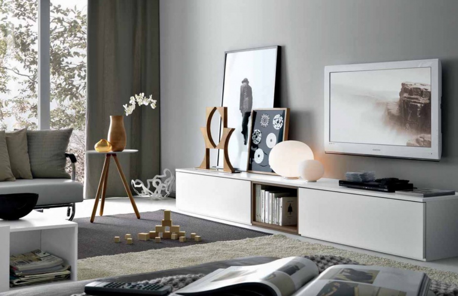 The modular system is finished with melamine Fusion 16, MisuraEmme