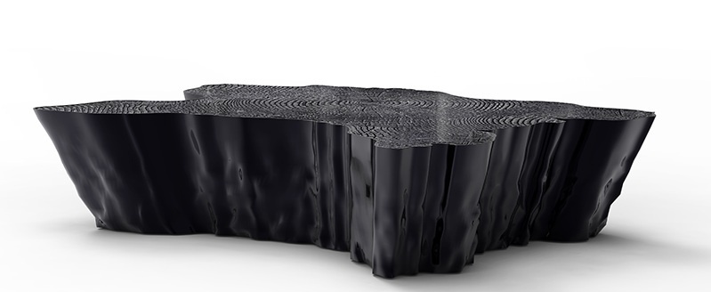 Coffee table Eden black Aluminum, Boca Do Lobo
