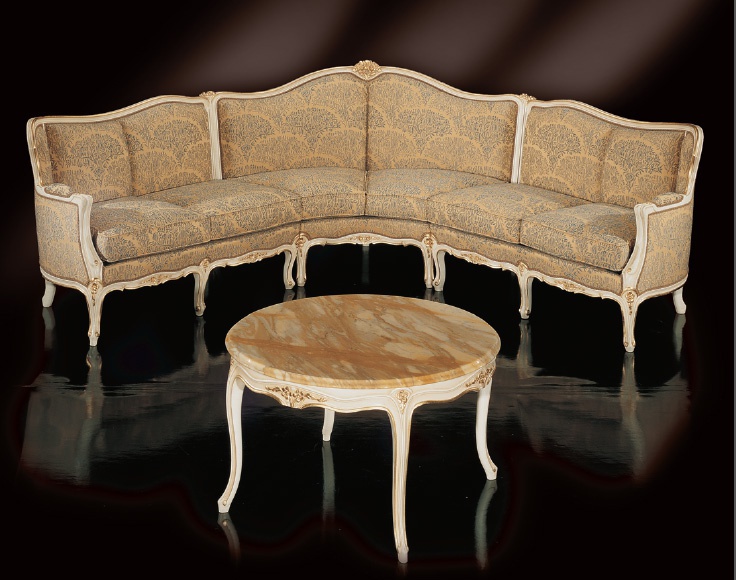 Corner sofa in fabric, Fratelli Radice