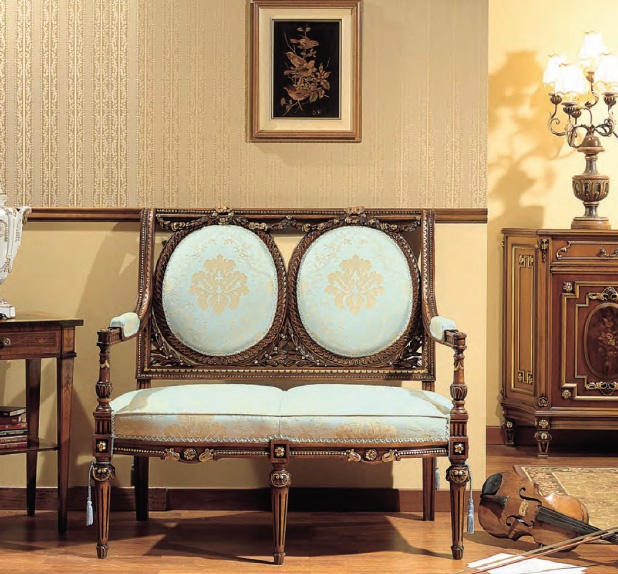 Two seater sofa in fabric, Fratelli Radice