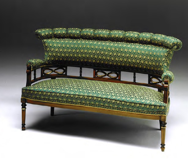 Two seater sofa in fabric, Fratelli Radice