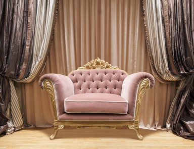 Chair with tufted back Prestige, Medea