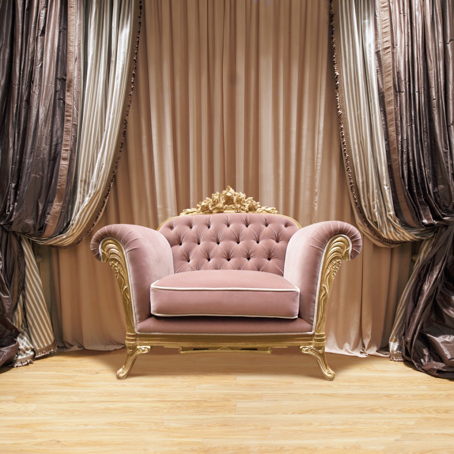 Chair with tufted back Prestige, Medea