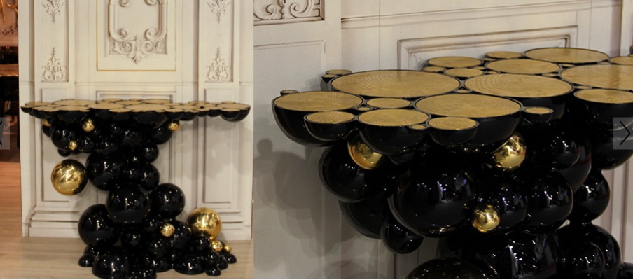 Console Newton White & Gold, Boca Do Lobo