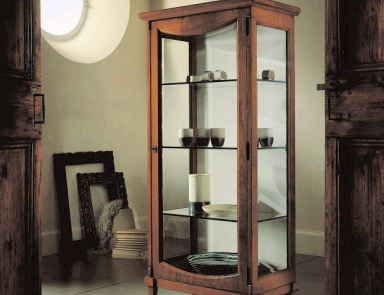 Showcase on a frame of wood, Avenanti (showcase cupboard for kitchen, Italy)