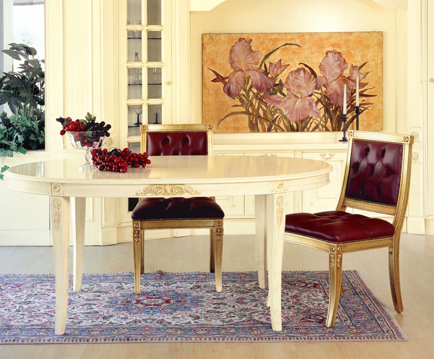 Table made of natural wood Royal collection, Cadore
