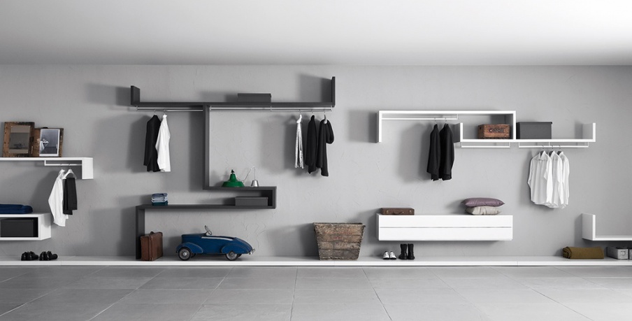 Closet system shelves and cabinets Libera&Snake, Pianca