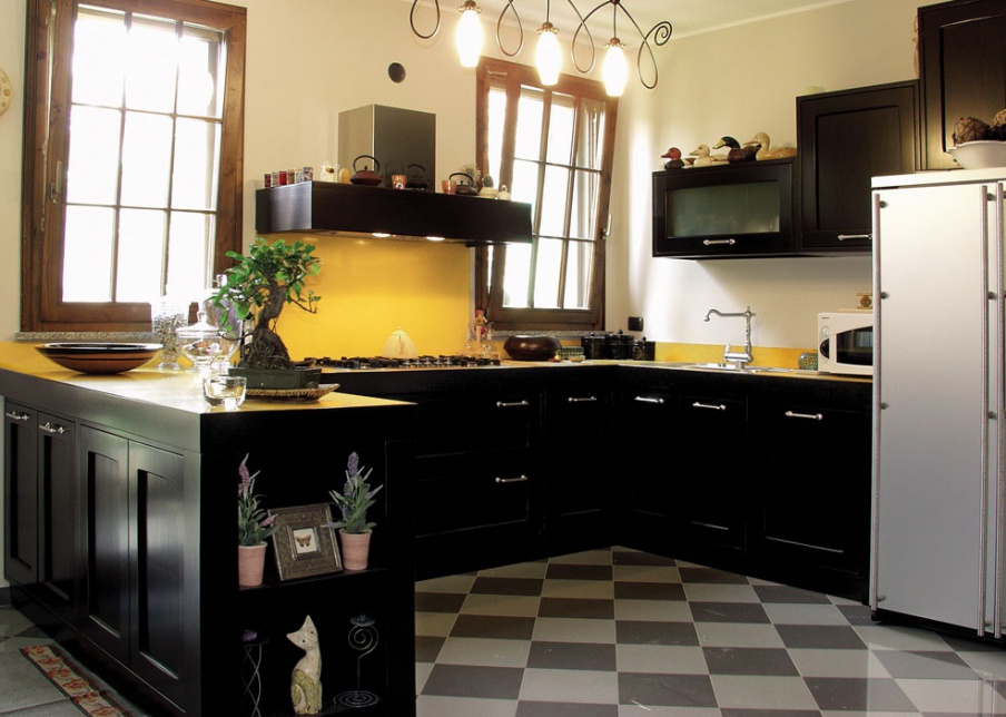 Set for the kitchen painted Alexia, Cadore