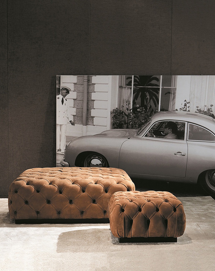 Square pouf Capitone, Mobilidea