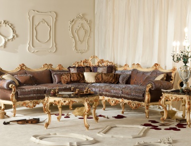 Sofa set made of solid wood, Fratelli Radice