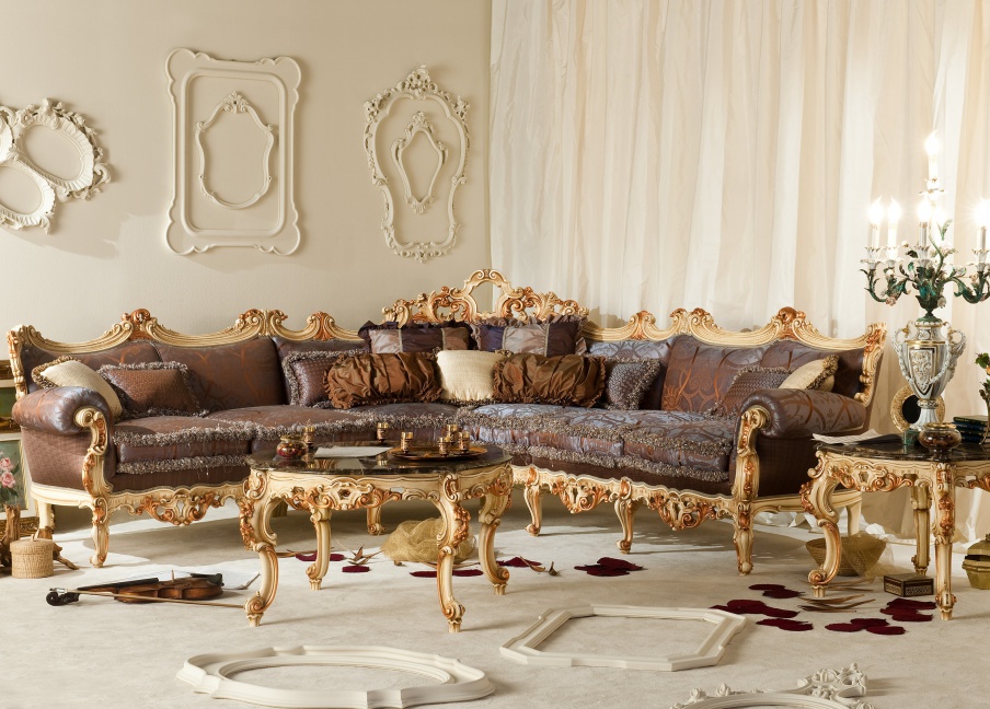 Sofa set made of solid wood, Fratelli Radice