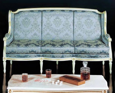 Three-seater sofa with high back, Fratelli Radice