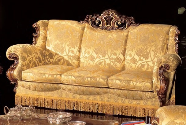 Three seater sofa in fabric, Fratelli Radice