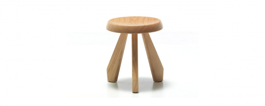 Stool Meribel 523 on a frame of wood, Cassina