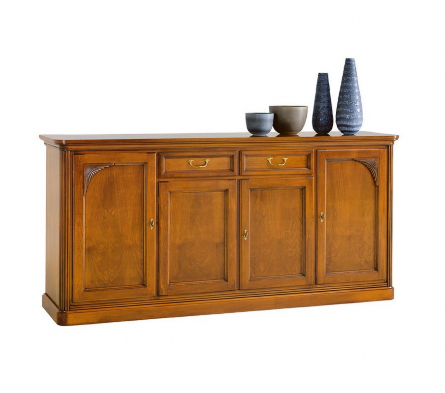 Nightstand / commode with four doors and drawers , Selva 