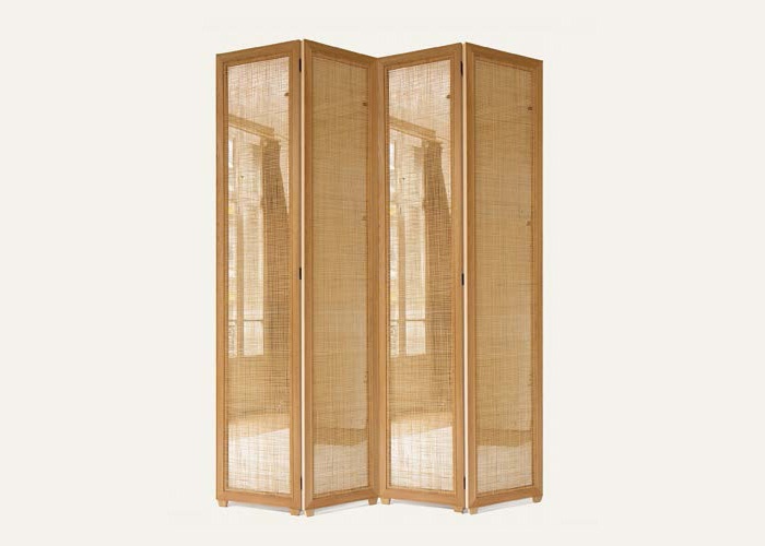 Screen with a frame of oak Vis-a-vis, Collection Pierre