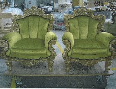 Armchair in fabric, Silik