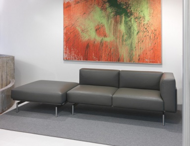 Leather sofa L-Sofa, Giulio Marelli