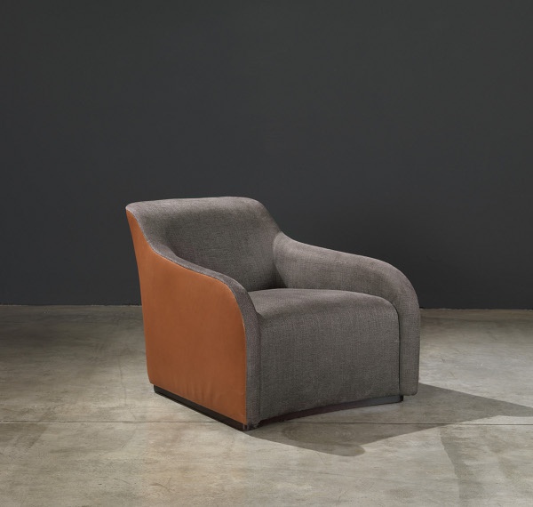 A chair with a low back Design Ribot, Giulio Marelli