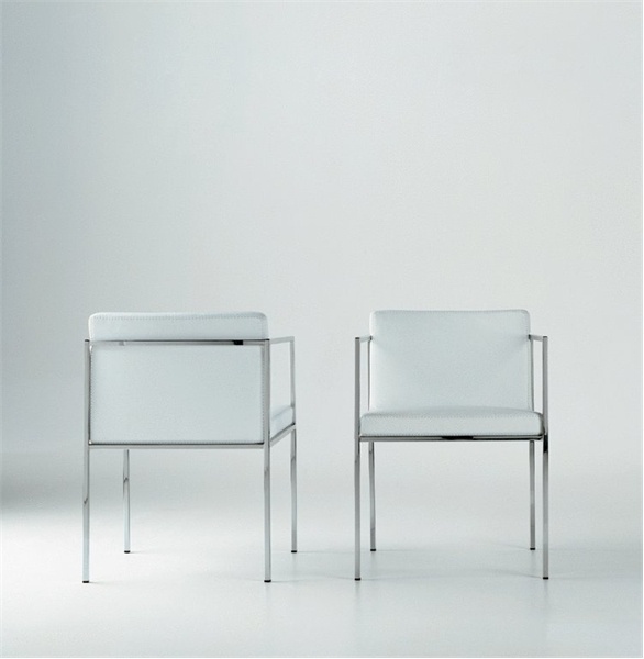 A chair on a frame of chromed metal, Vesta - Rivolta