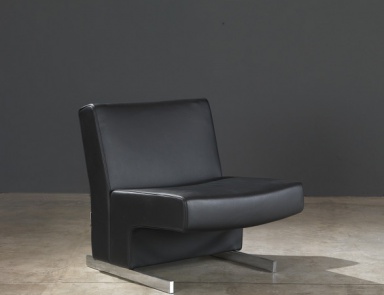 Lola leather chair, Giulio Marelli