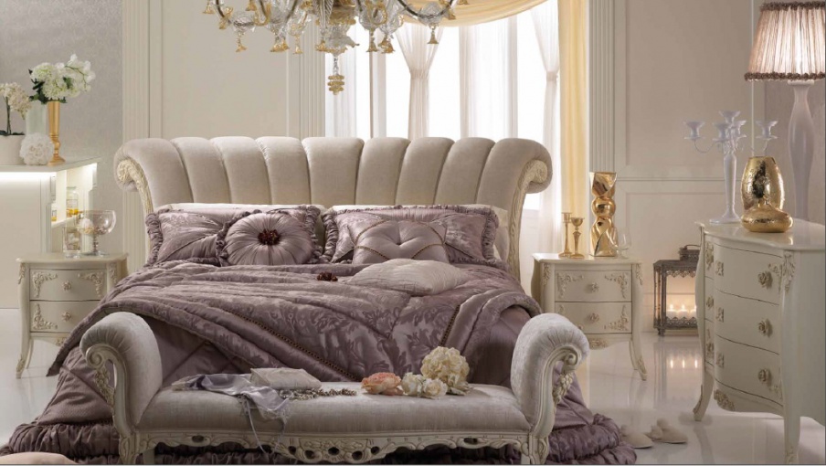 Bedroom set with dresser and bench Etoile, Piermaria