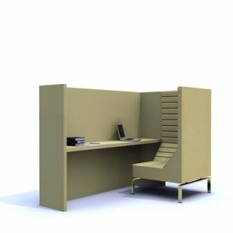 Corner unit (chair with table) Stripes