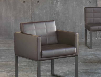 Chair with upholstered Bell, Giulio Marelli