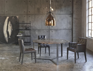 Chair with upholstered Nelly, Giulio Marelli