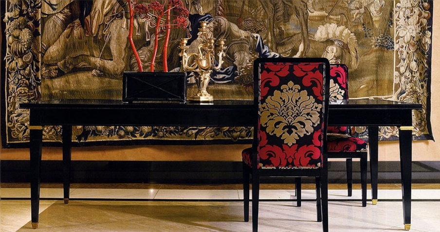 Dining table with rectangular top, Salda