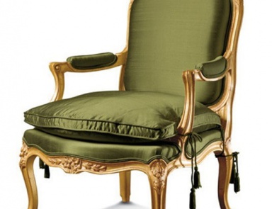 Armchair with upholstered armrest, Salda