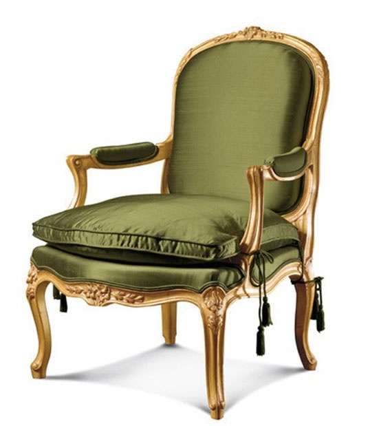 Armchair with upholstered armrest, Salda