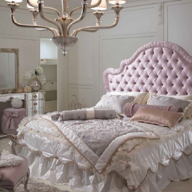 Double bed Rubino Kapitone