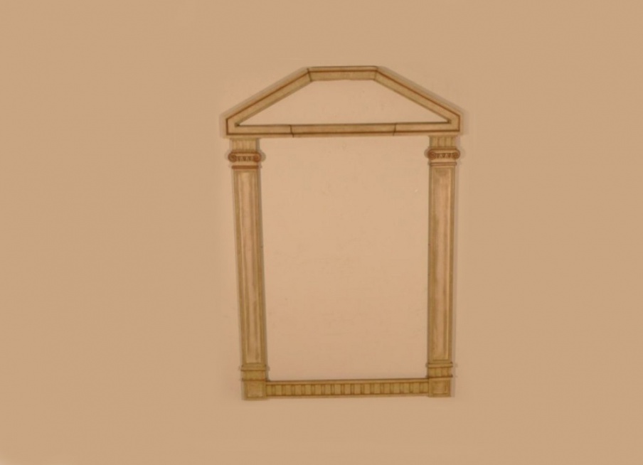 Rectangular mirror made of solid wood, Chelini