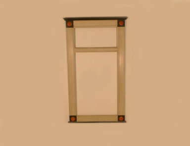 Rectangular mirror made of solid wood, Chelini