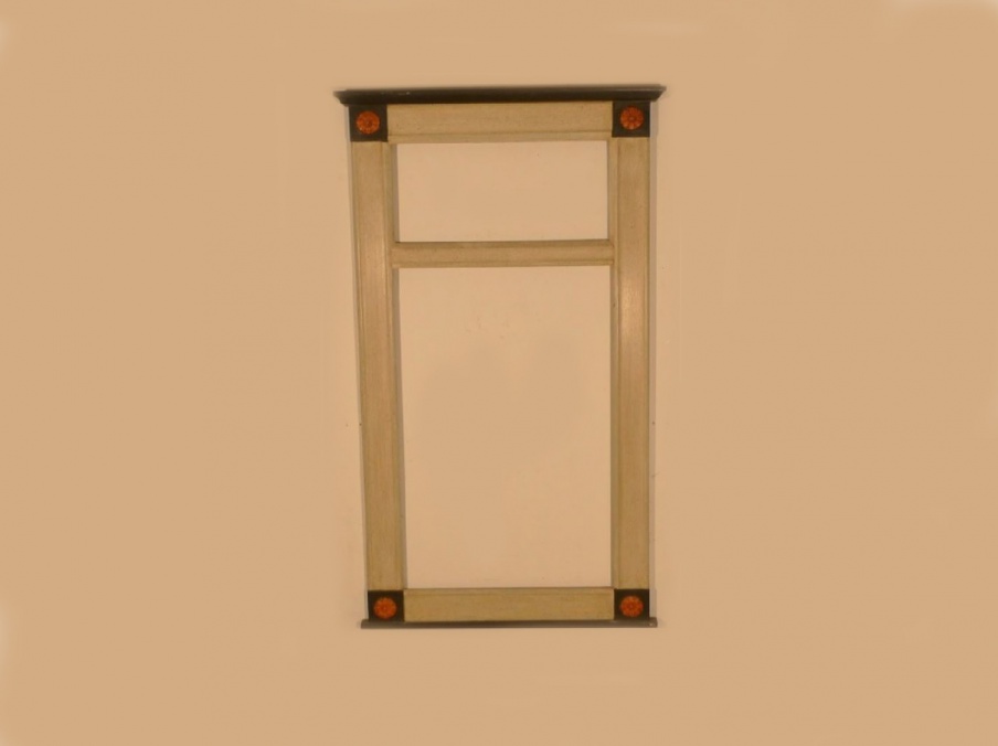Rectangular mirror made of solid wood, Chelini