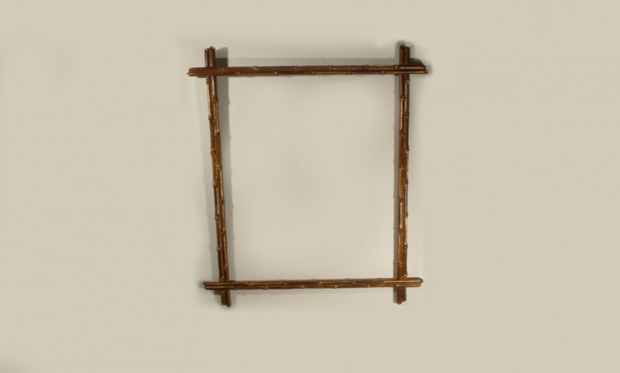Rectangular mirror made of solid wood, Chelini