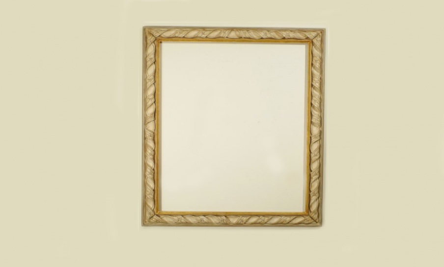 Rectangular mirror made of solid wood, Chelini