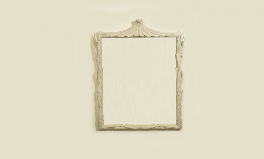 Rectangular mirror made of solid wood, Chelini