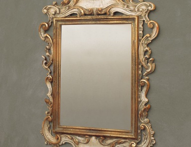 Mirror with frame, wooden frame, Spini