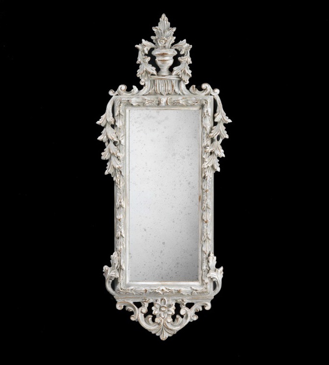Mirror with frame, wooden frame, Spini