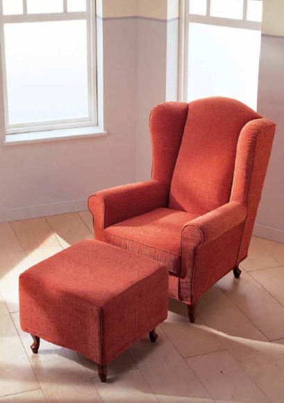 Chair with Ottoman foot Sofia, Piermaria