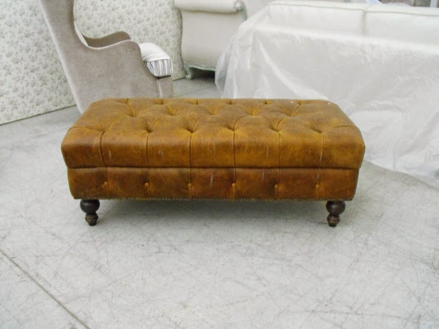 Pouf with frame in natural wood Gilet, TreCi Salotti 