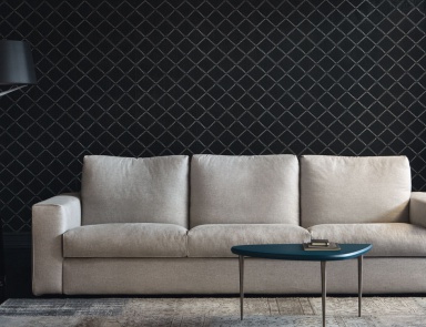 The sofa in upholstery leather Wave, Bodema