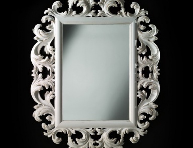 The mirror in openwork frame, wooden frame, Spini (furniture: wardrobe, Italy)
