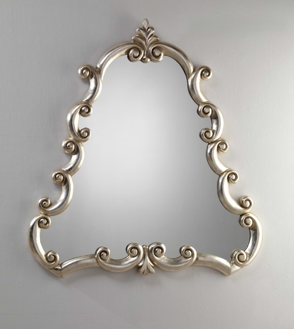 Mirror in silver frame, Spini