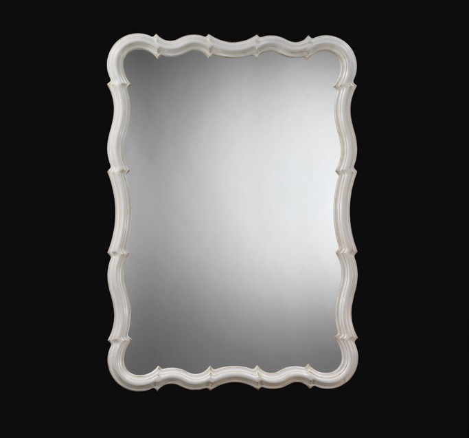 Figure mirror in lacquered frame, Spini
